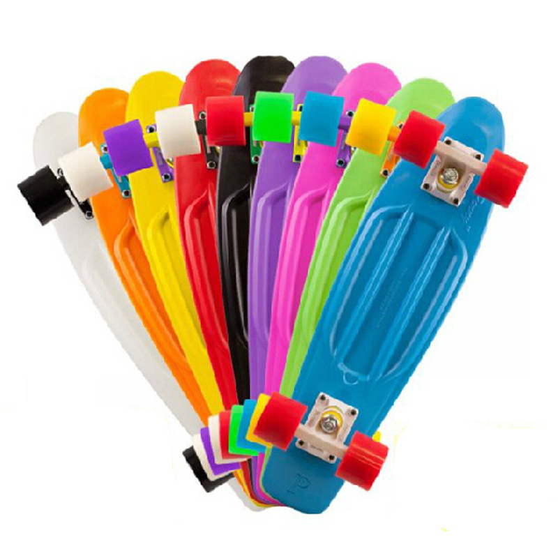 Skateboard Complete Deck - عجلة فلاش مطورة 45 سم، لوح